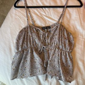 Purple crop tank